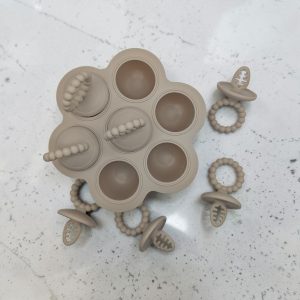 Silicone Baby Food Freezer Tray with lid and popsicle molds